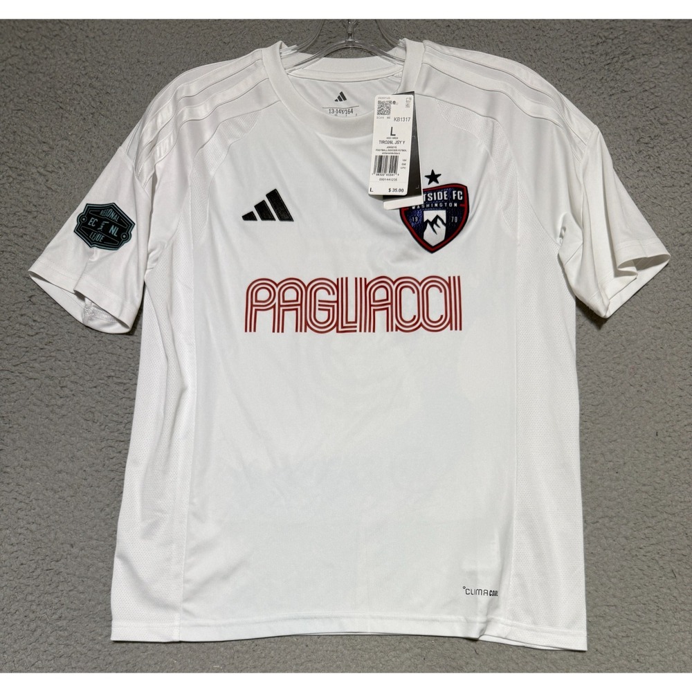 NEW adidas Eastside FC Washington Soccer Futbol jersey Youth size L 13-14Y